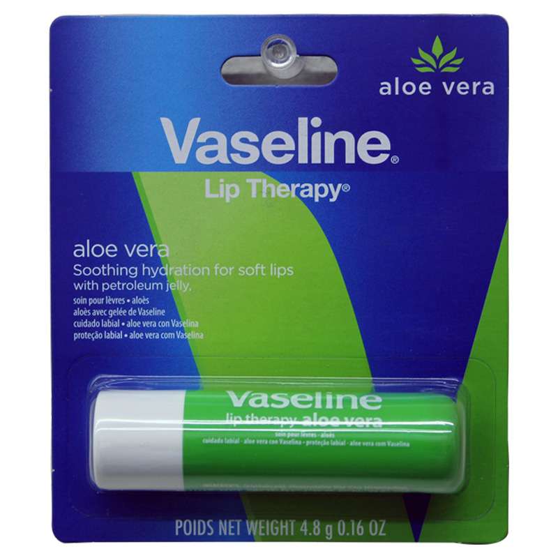 Vaseline Lip Balm, Aloe Vera - 0.16 oz