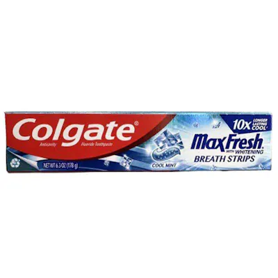 Colgate Maxfresh Whitening with Breath Strips Toothpaste - 6.3 oz