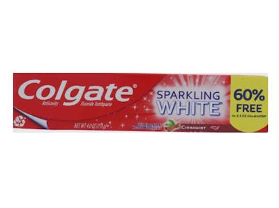 Colgate Sparkling White Toothpaste, Cinnamint - 4 oz