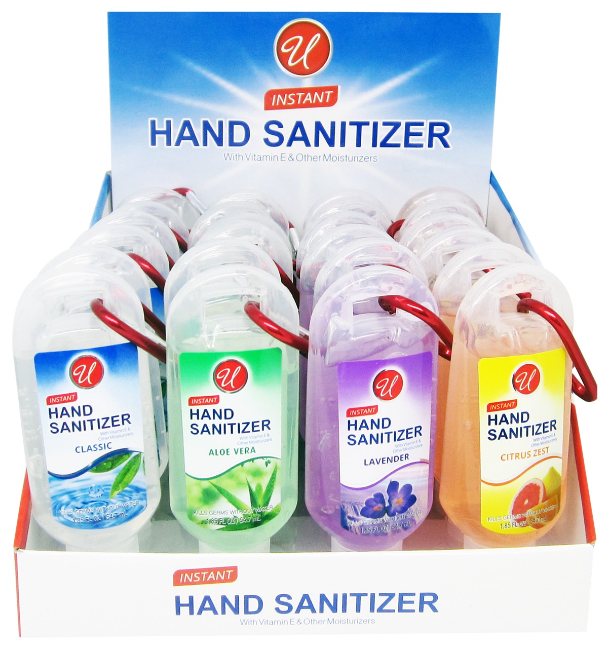 Wholesale Instant Hand Sanitizer with Clip 1.85 oz DollarDays