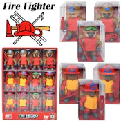 Fire Fighter Toy Figures, 3"