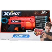 X-Shot Fury 4 Dart Blasters - 16 Darts