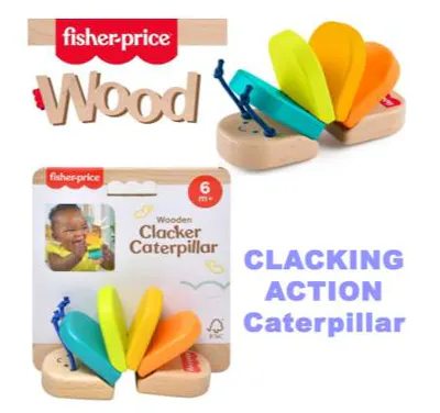 Fisher-Price Wooden Clacker Caterpillars