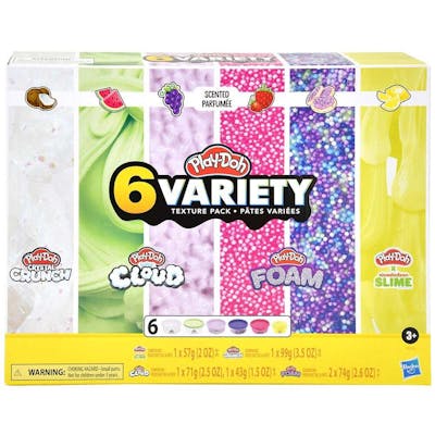 Play-Doh Variety Texture Pack - 6 Assorted