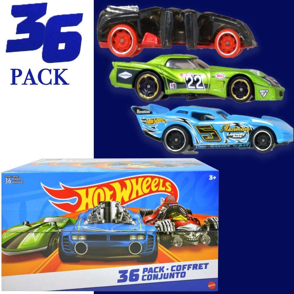 Hot Wheels 36台セット×5箱　合計180台 新品未開封 Hot Wheels Die Cast Car Pack - 36 Assorted | DollarDays