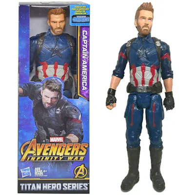 Marvel Captain America Titan Hero Series Action Figure, 12"
