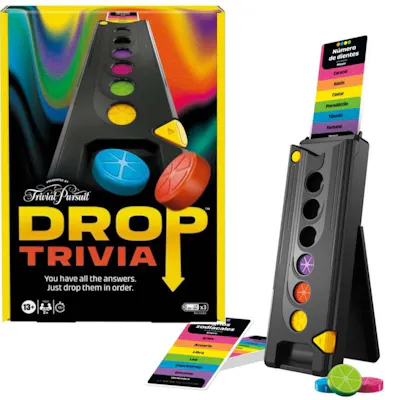 Hasbro Drop Trivia Trivial Pursuit Game