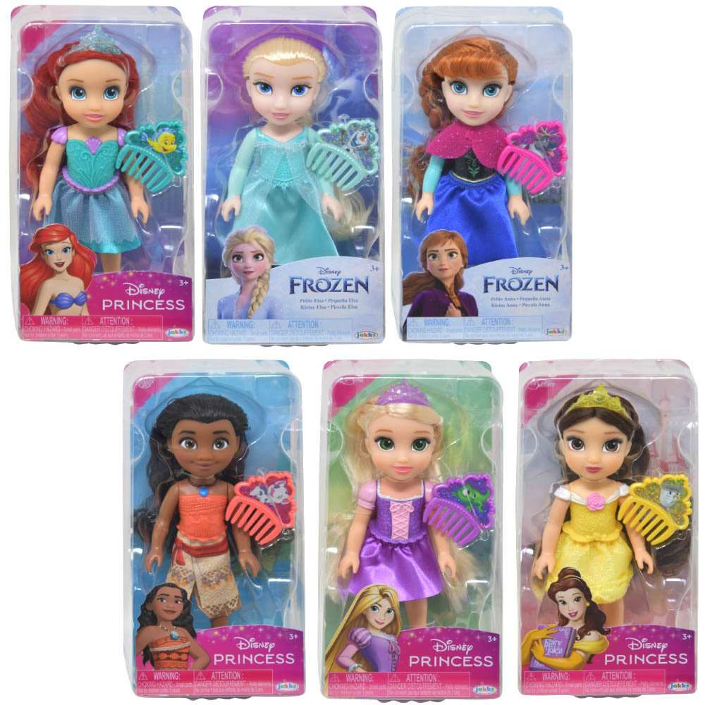 Disney Princess and Frozen Dolls Assorted, 6
