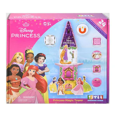 Disney Princess Magnetic Tower Tile Kit, 24 Piece