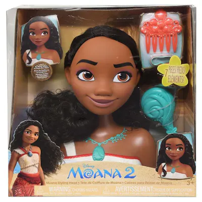 Disney Princess Moana 2 Styling Head with Accessories