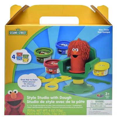 Sesame Street Style Studio with Modeling Dough, 9" x 2.75" x 10"
