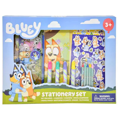 Bluey Stationary Art Set, 12.7" x 1" x 11.5"