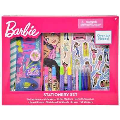 Barbie Stationary Art Set, 14.7" x 1" x 11.5"