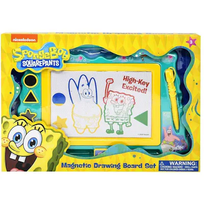 Spongebob Squarepants Magnetic Drawing Board, 14" x 1" x 10"
