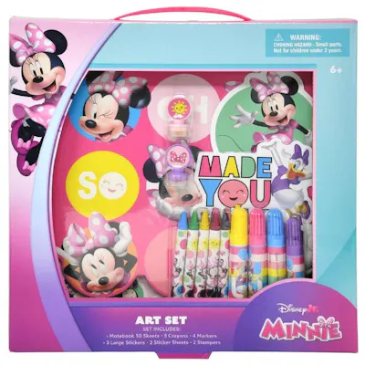 Minnie Mouse Art Set, 10" x 1.25" x 10"