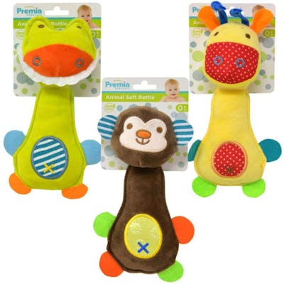 Premia Animal Soft Rattles