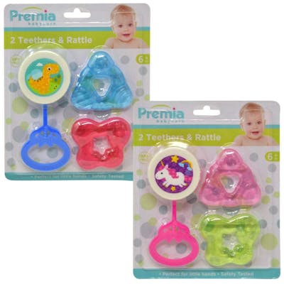 Premia Baby 2 Teether &amp; Rattle Set