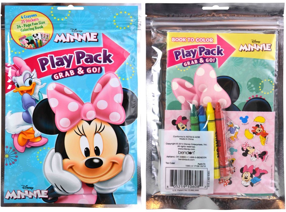 Travel Coloring Book Sets - Minnie Mouse