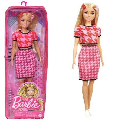 Barbie Fashionista Dolls, Blond Hair with Pink Dress