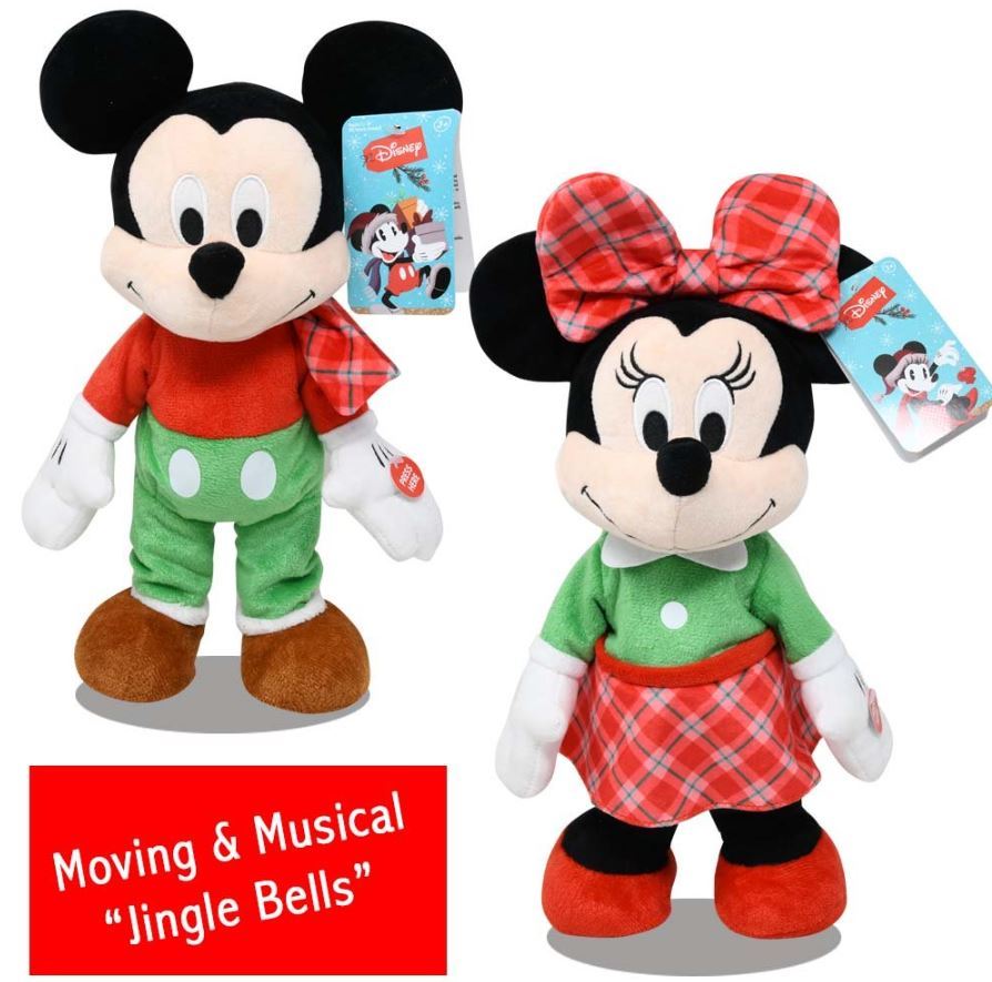 DISNEY 24 MICKEY MOUSE & MINNIE MOUSE COMBO PLUSH TOYS-LICENSED STUFFED  TOY