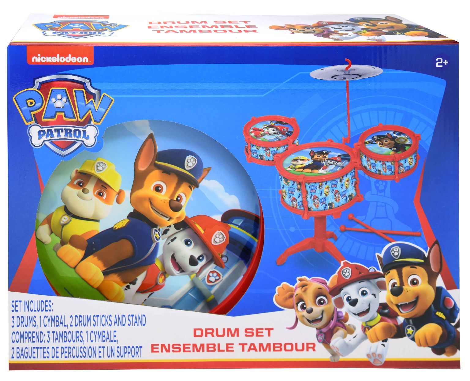 paw patrol drum kit set