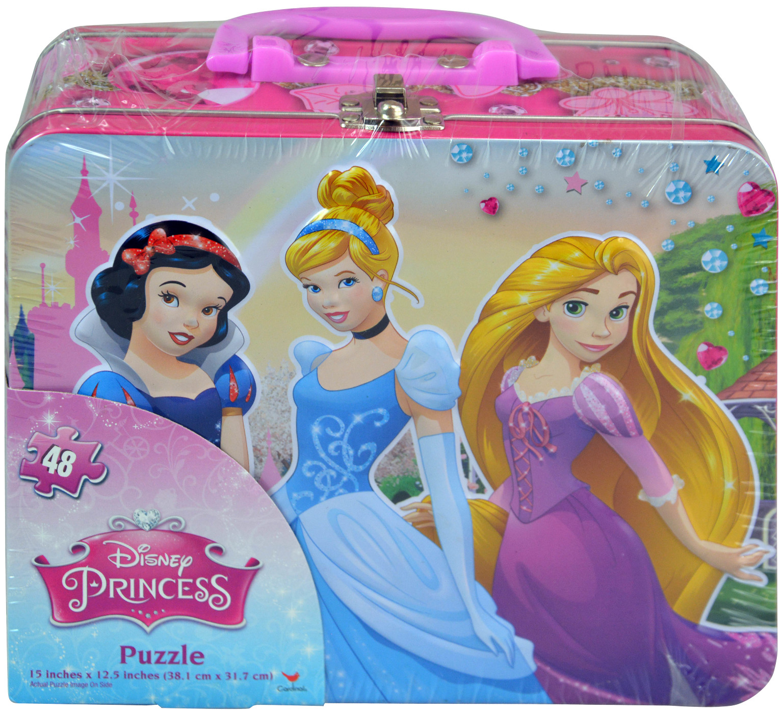 Disney Princess School Supply Tin Lunchbox Pack With 48 Pieces Puzzle 
