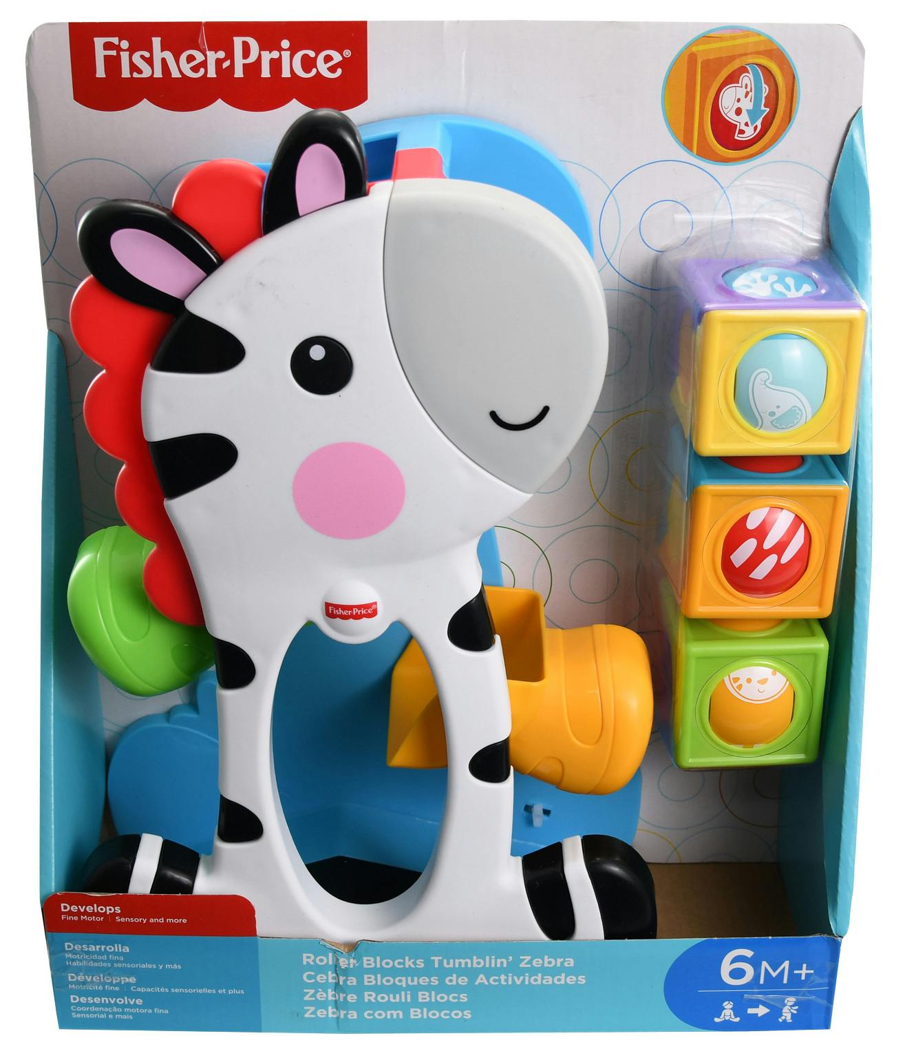 Wholesale Fisher Price Roller Blocks - Tumblin' Zebra (SKU 2336756) DollarDays