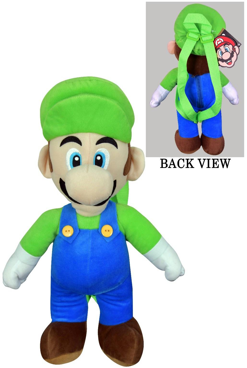 Wholesale Mario Brothers - Luigi Plush Backpack (SKU 2325972) DollarDays