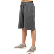 Men's Terry Shorts - Charcoal Gray, Size 3XL