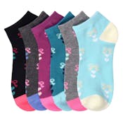 Girl's Low-Cut Socks - Size 4-6, Assorted Colors