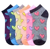 Girls Low-Cut Socks - Size 2-3, Assorted Colors