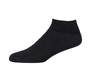 Quarter Sports Socks - Black, Size 9-11, 4 Pack