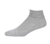 Quarter Sports Socks - Gray, Size 10-13, 4 Pack