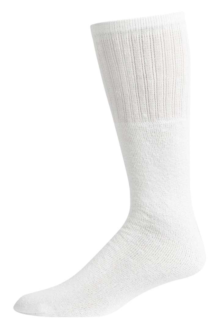 Men's Tube Socks, White, 10-15