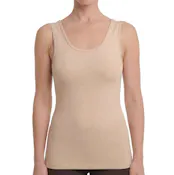 Women's Cotton Tank Top - Beige, Medium