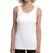 Women's Cotton Tank Top - White, Medium