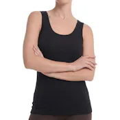 Women's Cotton Tank Top - Black, Large