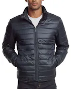 Men's Lightweight Puffer Jackets - Small, Navy