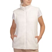 Women's Sherpa Vests, Ivory, Large