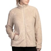 Sofra Ladies' Sherpa Jackets, Sand, Medium