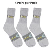Crew Sports Socks - Gray, Size 10-13, 4 Pack