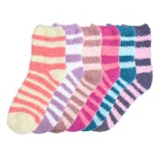 Women's Plush Socks - Small Stripes, Size 9-11, 3-Pack