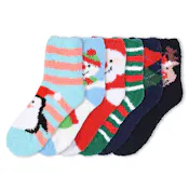 Women's Plush Socks - Christmas Holiday, Size 9-11, 3-Pack