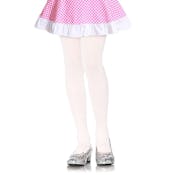 Girls' Winter Tights - White, Small
