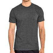 Men's Crew Neck T-Shirts - Charcoal, Large, Heavyweight