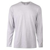 Men's Crew Neck Long Sleeve T-Shirts - Gray, 2X