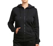 Sofra Ladies Fleece Jackets, Black, Large