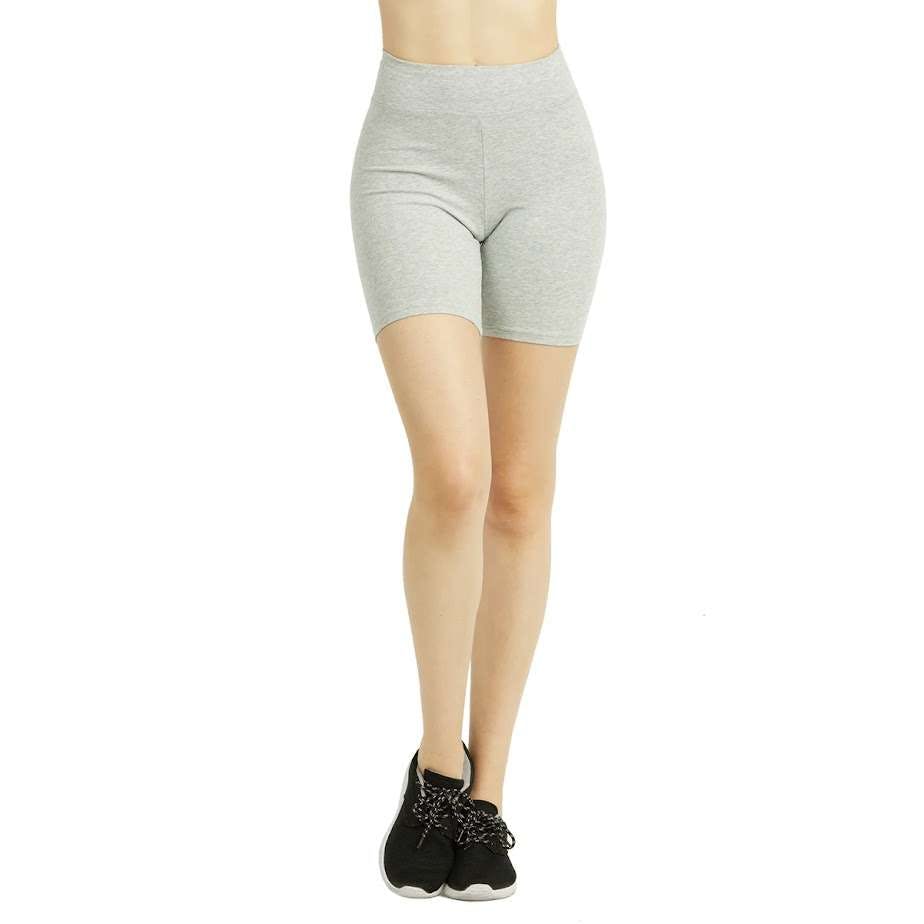 Women's 15" Out Seam Cotton Shorts - Medium, Heather Grey