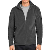 Men's Polar Fleece Jackets - Small, Charcoal