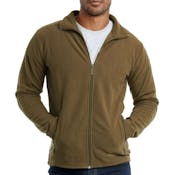 Men's Polar Fleece Jackets - Small, Olive